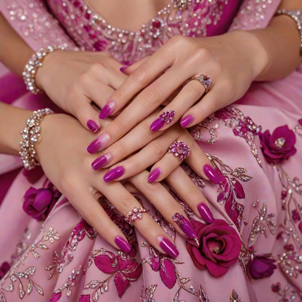 Jakie paznokcie do fuksjowej sukienki? Kontrastujące i pasujące stylizacje