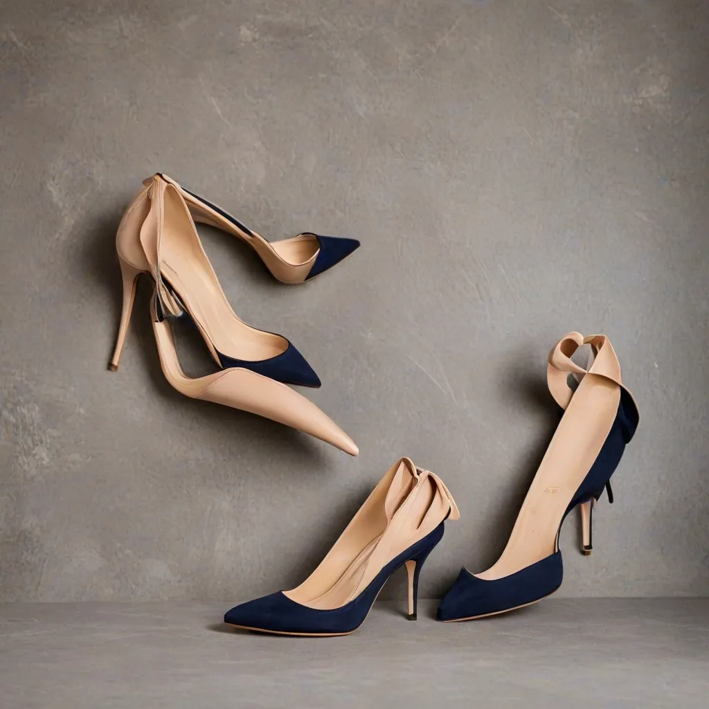 Jakie buty pasują do granatowej sukienki?