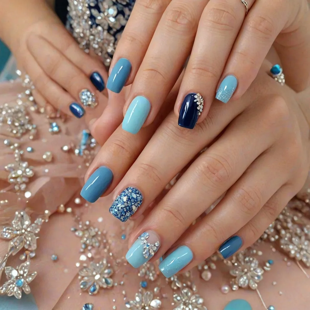 Jakie paznokcie do niebieskiej sukienki? Najlepsze kolory na różne okazje